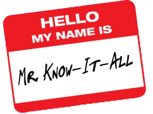 Mr. Know-it-all, Schmexpert