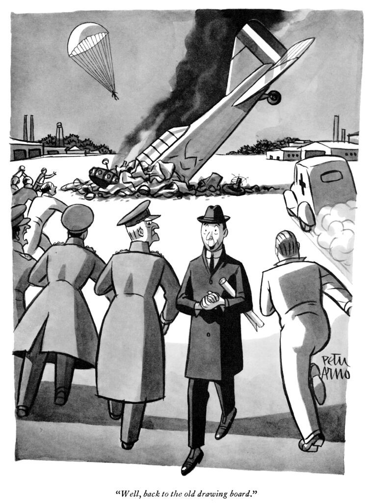 Peter Arno - Well, back to the old drawing board.