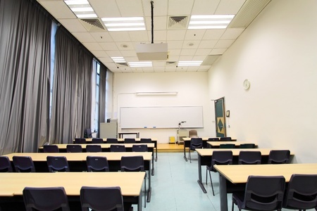 Empty Classroom--working in silence