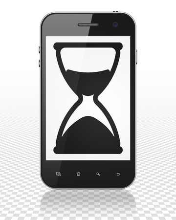 Hourglass: arriving early means realizing it's later than you think in time to still be on time