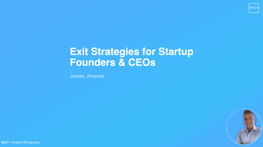 Slides for Exit Strategies for Startups