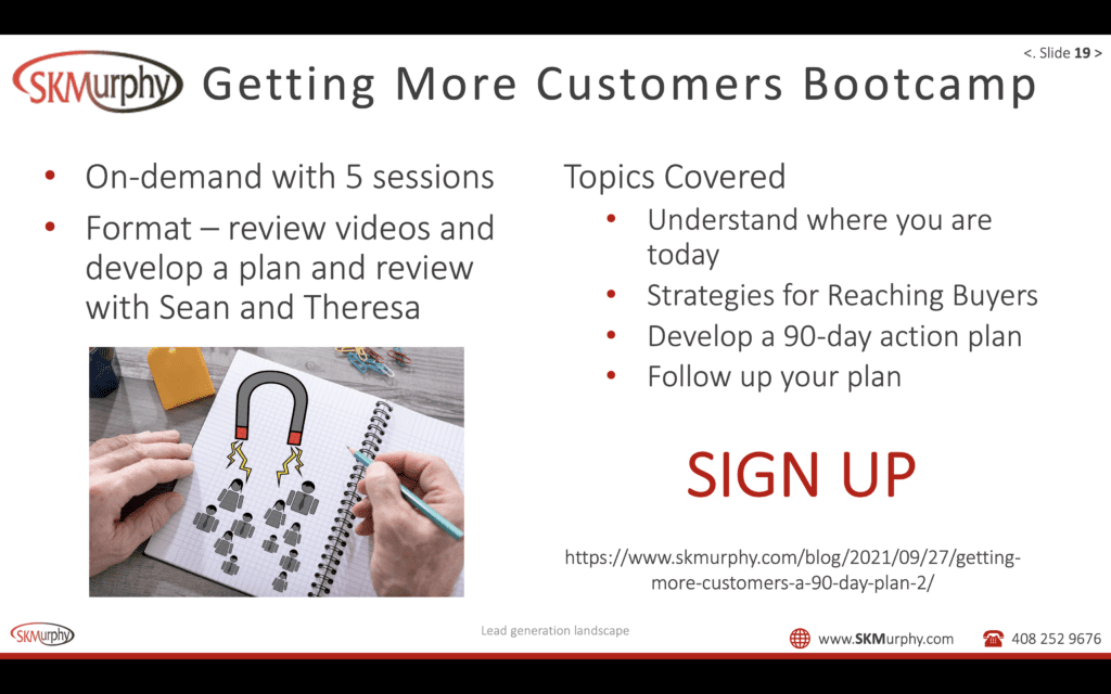 Getting More Customers Bootcamp