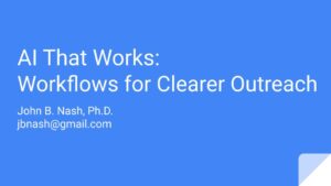 AI That Works_ Workflows for Clearer Outreach - Lean Culture Dec 17 2025